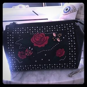 Never worn Zara clutch plus chain.